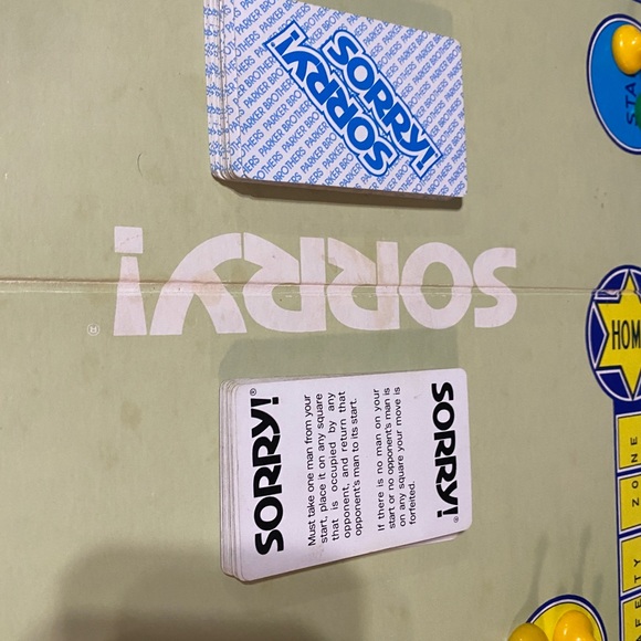 SORRY BOARD GAME VTG 1972 PARKER BROTHERS SLIDE PURSUIT GAME - Picture 6 of 14